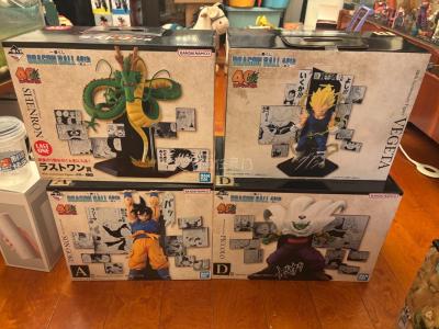 龙珠一番赏 龙珠40周年 第二弹 每个人物都是经典的场面 非常值得收藏的系列 A赏 元气弹孙悟空 B赏 超二贝吉塔 D赏 披风比克 最终赏 地球神龙