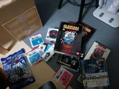 第一次用的海运，速度比想象中快，介绍说需要一到三个月，实际上半个月就到了。又是一箱高达小玩意，超多泡沫袋。