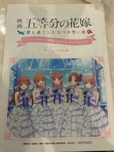 包装很好，里面也有最喜欢的五等分，游戏cd以及台本，以后可以表演舞台剧可以用到，包装完好，后续也会买一些书籍