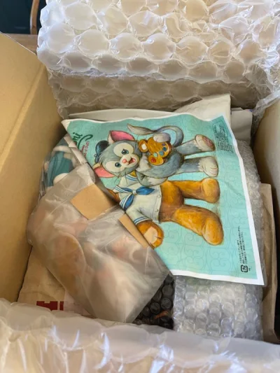 第一次海运，因为物流的关系说会大概需要一到三个月，但是实际上一个月多几天，大概40天左右就收到了，而且包装的都非常好。合单之后都轻便包装保护得非常好，而且还会在箱子的四周，在物品的四周多加上了泡泡纸更加保护娃娃们。给了我更多机会购买一些很难买的，已经不发售的产品