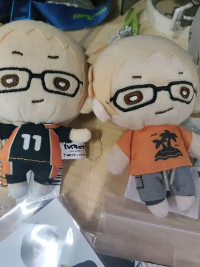 这次下单了很多排舞相关 太幸福了!!!!
海里太可爱了!!!!
这个山口小猪是个贴纸 但是舍不得贴太可爱了
月岛萤的挂件稍微有点小脏，但是是中古能接受不可能全新啦
真的好幸福啊收到东西的时候T T