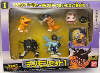 今天收到数码宝贝扭蛋模型第一弹，这大小绝了，哈哈希望能收齐其他的几弹，很可爱的小模型，本人很喜欢，哈哈，挖煤姬yyds