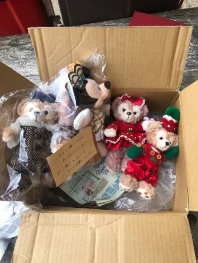 EMS速度一流，而且这次也没税，这次入到了炒到大热的冬日达菲，价格还很实惠，包装还特别好！东迪爱好者不要错过，每天不刷刷挖煤姬，好像少了点什么呢？?