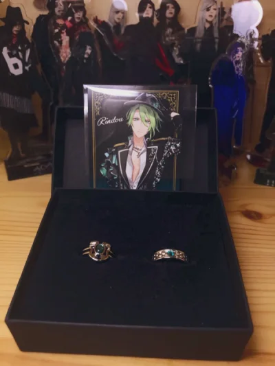 入了hakuei的立牌生写
还有rin二连戒指
包装挺好的没有磕碰 这次没被税ems两三天就到了!
请大家欣赏美丽立牌