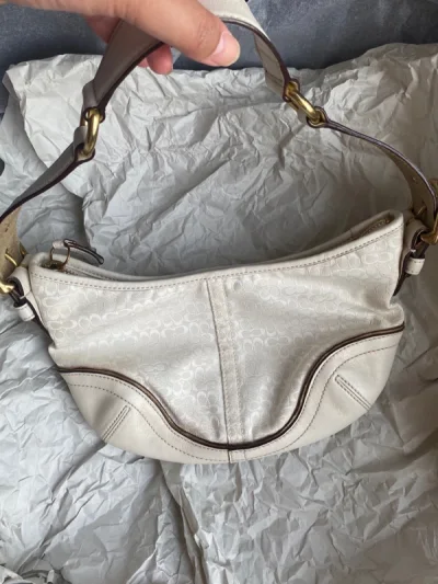 到了两只白色小包，中古偏光白太美啦！日淘软件就选挖煤姬，靠谱不出错，不会出现丢包裹少东西的事件，真滴不错??