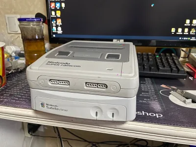 sfc当年限定的卫星放送配件 稀有的sfc配件之一 有幸收到 很喜欢 挖煤服务很到位 填充物结实物流很给力