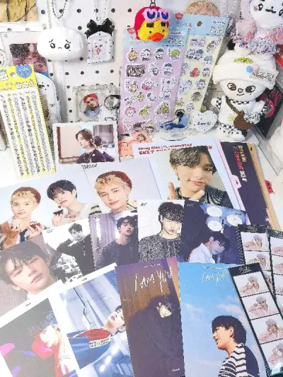 这次囤货比较久，充分利用了挖煤姬的囤货储存，特别满意！这次物流依旧很快很顺利，前前后后大概五六天的样子。
和朋友一起拼邮买了straykids黄铉辰和金昇玟的小卡和纸片，还有chiikawa的贴纸特别可爱！