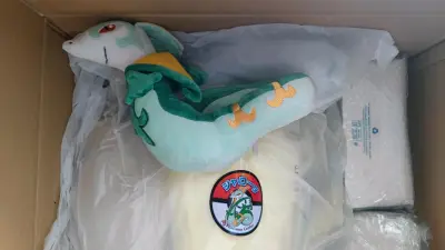 这次主要是买的喷射战士3相关的周边，首先是这个亚马逊外箱的喷射战士3同捆，我觉得这个箱子蛮好看的。这个猎鱼弓，本来我是想买那个1:1的拿来玩，但是买错了，整成景品了，这俩大小差了不是一点点呀，大家如果要买猎鱼弓的话也需要注意一下哦，然后是这俩一番赏的抱枕，看着价格挺...