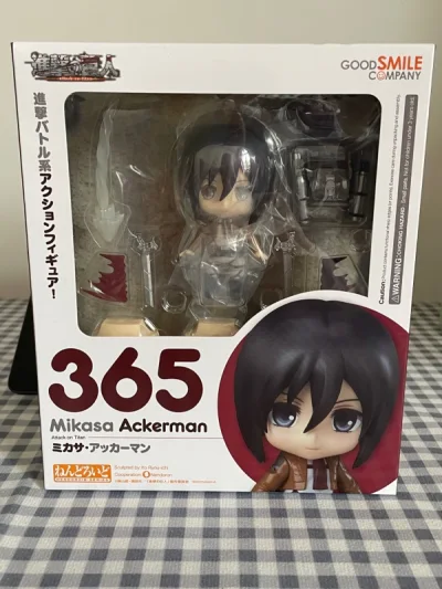 很喜欢，第一次在挖煤姬买，购物体验很不错哟，包装也很好，收到的时候是完整的，Q版三笠真的太可爱啦！忍不住拍了好多张照片，还会继续买呢！（注：为什么我搜索词只能选择野良神?️）