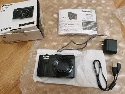 掏到这个相机我感觉还挺值的 成色挺新 基本没有太明显的磕碰 就是有轻微掉漆 功能也都没问题 语音有简体中文可以设置 收到货一共用了13天这样吧 也挺顺利的 入境的时候交了税 也还能接受