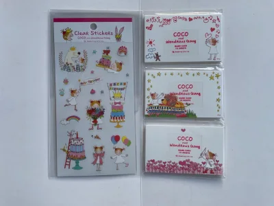 凑齐了小便签，买到了绝版贴纸，淘到实惠的coco酱明信片，很多图案都是自己喜欢的，不禁要夸一下卖家眼光很好。收纳袋图案非常喜欢，一直想要买。Dior 小姐的绣花版收纳袋国内没有，在挖煤姬找到了，挖煤姬真的是个宝藏，总能挖到好东西，以后继续在挖煤姬蹲好东西。