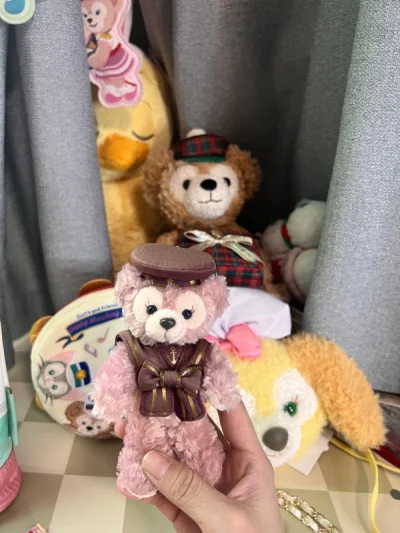 本次开箱：饼饼斜挎包/复活节玫玫着替/鼓号队圆包/托尼笔袋/早期初代水手玫玫/桑普兔卡包挂件 
满意满意！赞赞赞！