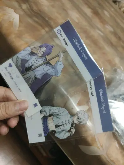 非常及时的收到了，立马开箱！！买到了想要的抱猫系列吧唧，还有蓝锁透卡、suga妈妈的小卡。快递速度很快，当天派送，包装依旧牢固，谷子也没有啥问题，快乐！