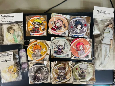 这次合了三个订单，还是选择的竹蜻蜓运回，下单迅速，入库也很快，物流也很实惠，不错。这几个谷子分别是从煤炉、骏河屋、和挖煤姬精选购买的，都很好价，实物超好看，吹爆这个卡卡西吧唧，卡老师边上还有8只忍犬，真的好细节。