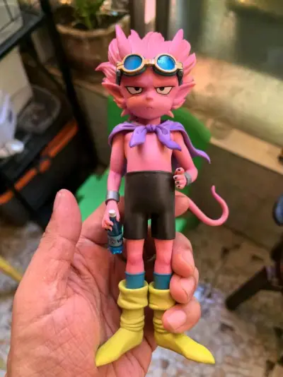 非常满意的一次煤炉购物，入手了一款非常特别的一番赏作品，鸟山明的最新漫画沙漠王子的A赏恶魔王子，涂装非常不错，造型也可圈可点