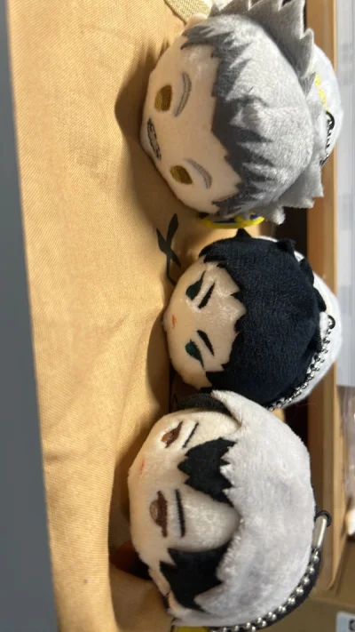 今天到的快乐，内容物是:一对兔赤a店趴趴、小北a店趴趴、5也h七米巾着、结晶展小红闪吧唧以及一个十周年同捆小红立牌!

这是自切的第一单，感觉自切比较适合购买大额商品，或者减免手续费时购入小额也可以~因为代切也不是随时随刻都上班啦?

物流选择是竹蜻蜓，挖煤姬自己的...