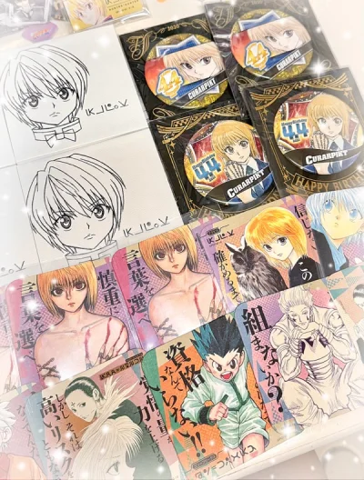 算是比较顺利的一箱～主要是小酷～
20和21生吧太美了，忍不住多吃。原画杯垫也很绝！
一番赏色纸比线下抽赏还快了一步拿到，物流速度??