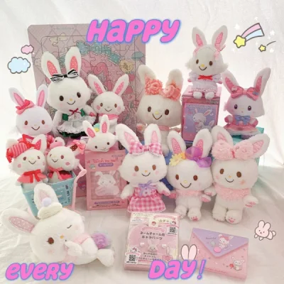 停不下来的挖 一天到晚刷几百遍app 每一次都好期待 快递寄去澳门 不怕被税 快递时效也是大概20天到手 每只兔兔都好糯叽叽 好喜欢 每次都不需要担心包装问题  寄完这两批之后没有ep 看了其他快递相对邮费较高 本想着买完这两批暂时停一停  还是没能住买  