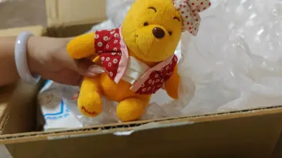 很棒的一次海淘体验～第一次用挖煤姬购物，最开始一无所知但后面慢慢研究明白了哈哈哈，东西很漂亮，包装的也很仔细，淘到了很多自己喜欢的噗噗，还有一批在路上，期待下次收货～