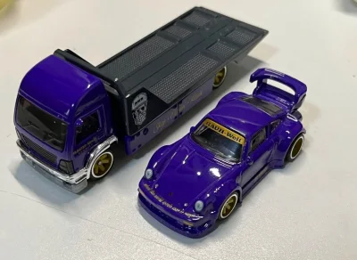 买过黑色单车的，特别喜欢，索性把另外一个紫色的也买了，到手依旧十分惊艳，骚气的颜色，扎实的做工，铆钉的细节，排气管的分件都是加分项，妥妥的满分车型，风火轮保时捷爱好者必入的车款，国内价格起飞，国外偶尔能捡漏，看见了不要错过，超值！