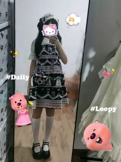 包装一如既往的好 这个就不用说啦 这次也没拍包装箱
milk的中古真的巨美 拍了好多张 穿出去旅游啦  双宫丝感觉质量不错诶 套袋洗没有任何问题
猫柄毛衣超级可爱 现在穿太热了 开始期待降温?