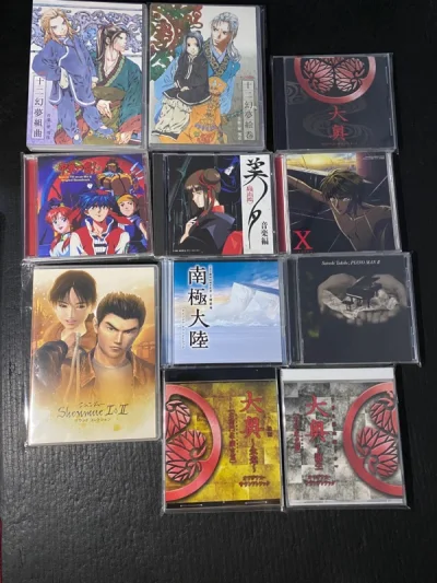 买了不少自己非常喜欢的原声cd，大爱特爱，就是骏河屋的商品没有实物图，每次买骏河屋的碟心惊胆战，不是特别稀有的碟基本都不太敢骏河屋买，比较担心没有侧标，就是有一张碟打磨太严重了，其余都还行，有一张是没侧标，本身也是稀有碟抱着有盒子的心态买的，有没有侧标只能随缘吧，还...