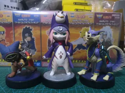 刚淘了几个怪物猎人的amiibo，太好看了，在amiibo里做工属于比较棒的了，打包二手要比国内便宜不少