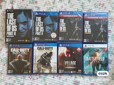这次单子ps4游戏，国内限制的几张盘，价格很划算，有未拆封全新很适合收藏。虽然没有中文但英文字幕还能对付一点。