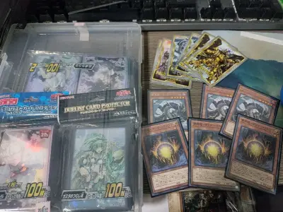 不得不说，这次这个卡套的包装真的是我这么多次以来见到的最好的包装了，卖家贴心的装了个新的文件盒，导致盒子和卡套差不多重（，不过别的不说包装保护是真的好，还是得给个好评。雷龙夜总算到了，我直接电气雷龙启动（