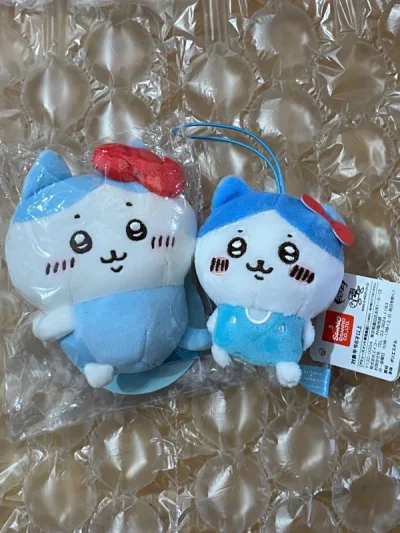 挖煤姬切煤分享 九月份切煤买的chiikawa扭蛋全套 申请了竹蜻蜓 审核两周后成功发出 快递完好无破损 有防水包装 还会在挖煤姬购物 很安心 