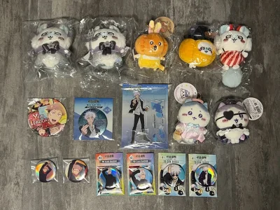 切到了好多chiikawa！宝宝们都好可爱！还切到了五条老师的战损吧唧➕立牌 跟现在的谷价比已经很好价了，非常满意！
客服服务也很好哦，满一周不发货会及时去催。还会继续在挖煤姬下单的。