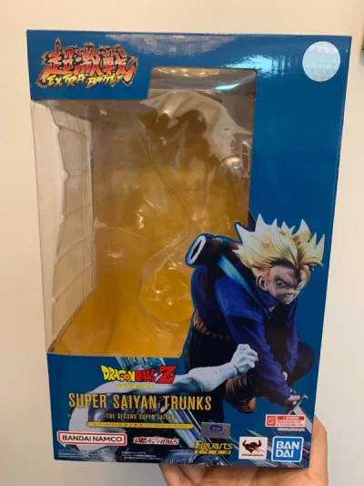 非常满意的一次煤炉购物，入手了龙珠fight zero的超级赛亚人特兰克斯VS弗利萨，盒子八角尖尖，场景还原，涂装优秀