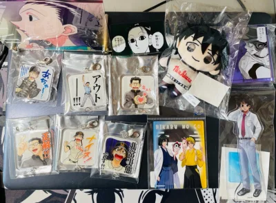 这都是10月从煤炉切的谷子，分别是猎人、大振和棋魂的，挖煤姬下单很快，大振原画展的泉set和伊尔迷的set都非常好价，实物也特别好看，竹蜻蜓的包装和价格都很优秀，好评！