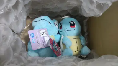 这就是第一单的最后一箱了，原本是为了和第一箱凑ems回来的，没想到第一箱的竹蜻蜓直接过了，最后就只能让这两只小可爱单独回来了