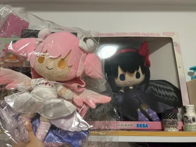 这次最开心的是收到了差不多入坑以来就一直在想的圆神娃娃～凑对毕业啦！其他订单还有yhm送了东西，感谢yhm！