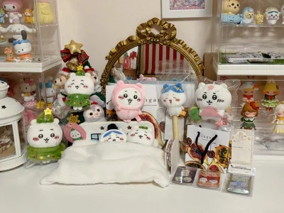 无税放行，最近从申请合单到收到大概半个月左右吧

①Chiikawa 睡衣吉伊挂件
②Chiikawa 八桥吉伊
③Chiikawa 小八桂花笔
④Chiikawa 罐头吧唧
⑤Chiikawa 圣诞吉伊 圣诞小床
⑥blingbling手环