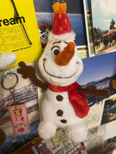 2015的雪宝真的好可爱，咸鱼太贵了，上来挖煤姬一看，价格超级美丽，立刻入手快递也超级快哦，圣诞拿出去拍照啦~