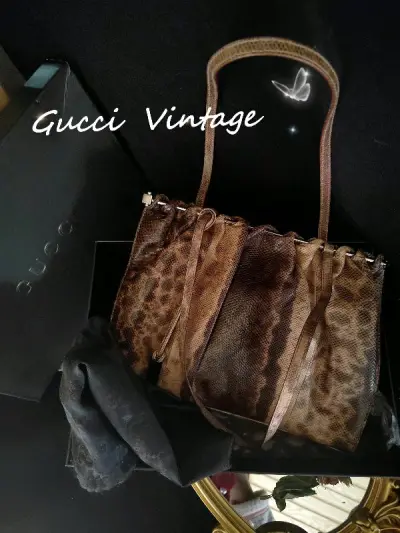 古驰蜥蜴皮包包完全是捡漏了范思哲绿色的，也好漂亮好漂亮呀，安迪佩玛很便宜，容量也很大，就是毛毛的质感还可以吧，但是古驰的蜥蜴皮真的爱了还有范思哲太棒了