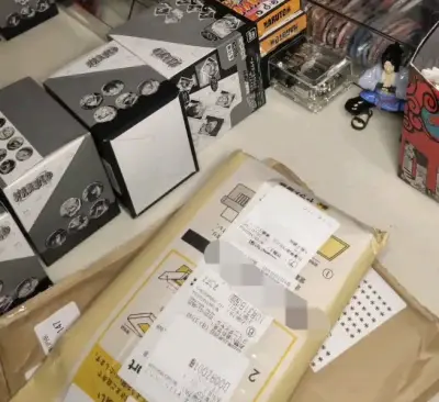 这箱包裹是被退运拆分的另一箱，抱盒的谷子感觉体积占太大了，所以一起寄回导致最终包裹变得超大，难怪会被盯上，下次还是分开寄好了，这箱的盲抽结果也好惨我哭