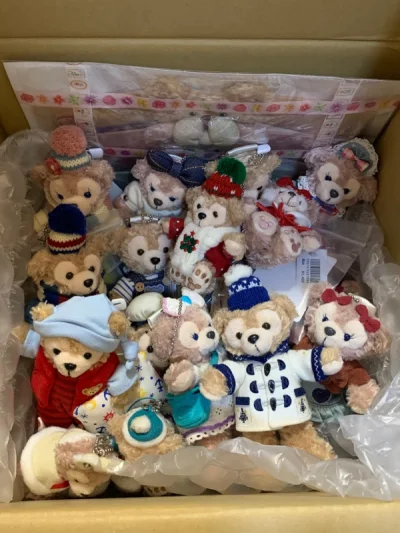 这次走的是海运，速度很快，发出后14天收到。包装真的安心，每一个东西都保存很好，不用担心受损。这次收到了14情人节，玫玫牛仔有点掉色了，不过裙子还是美美的，18情人节蛋糕裙我个人很喜欢，不过市场价看样子不是特别受欢迎～枕头达菲不用说了，我也就收藏了五六七八只吧，太爱...