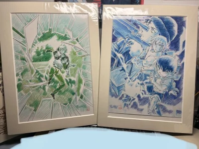 终于补写到最后一单了…
超级好价切到的m20和m22原画，以及m26的复制原画明信片，成色很好很新。

海运走了有二十八天，慢慢悠悠漂洋过海～