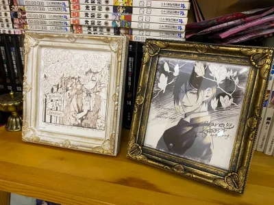 买了一堆特典小卡，结果都是原包装合单?沉浸式拆快递了。黑执事gf色纸美死谁了?完美配平！很满足的一次开箱