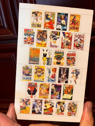 赶在圣诞之前到货了，这次买的有点意外，jump色纸，之前没在意的周边，这次看便宜，又齐全，就买来看看，到手确实还挺有特色的，期待下次再出新的。