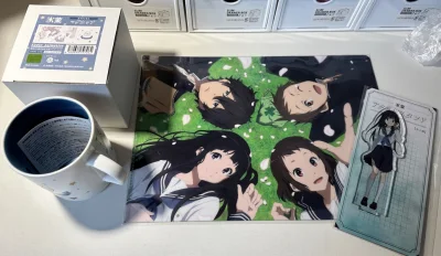 些许坎坷的一次挖煤...
京阿尼发货发了快一个月才到日本仓库，走ep小件被退回了，最后走ems还被税了六十多（闭眼）
不过挖煤姬还是跟给力的！马克杯被保护的很好～客服也有很快速的回复我的邮件～夸夸