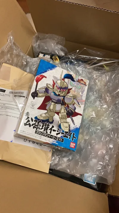 这次买了两盒模型和一对钥匙扣，2斤左右都被海关开箱了，不过很快就放行回来了。东西不多也没超额，没有被税，模型也跟往常一样整整齐齐，很不错。海运这次好像跑了25天左右就到了，明年继续买买买