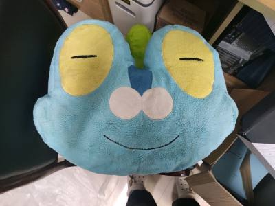 蛙蛙抱枕可爱