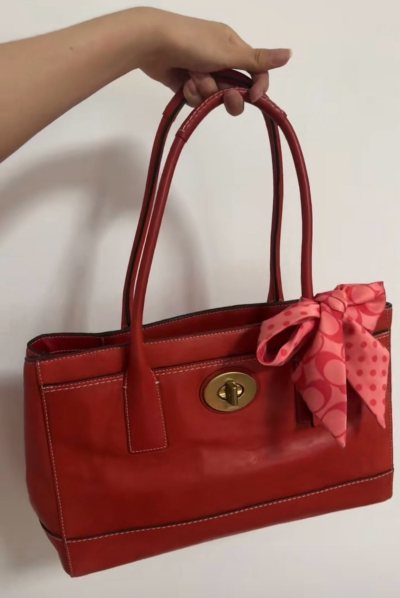 绝美coach红公文包?