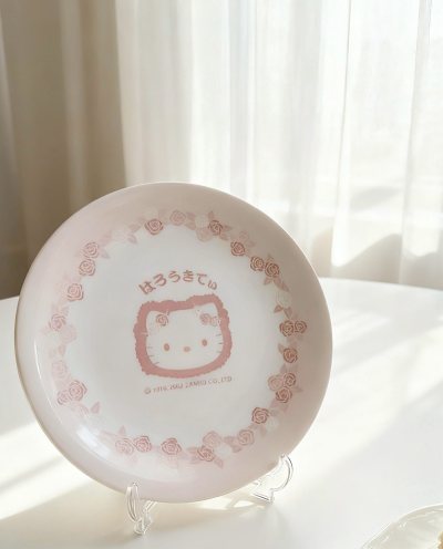 三丽鸥HelloKitty中古陶瓷盘购物分享