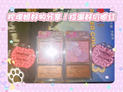 我的海淘捡漏高光时刻｜在挖煤姬捡漏Canmake腮红大胜利！