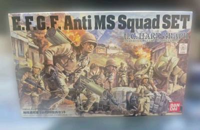 万代 1/35机动战士高达 反MS特种兵小队套装 地球联邦军断臂。高达模型这种场景类基本已经都绝版了，机体越来越多，场景确来越少。动画也基本是机体单独战斗，和UC系列完全不同。所以这种老货真的收一个少一个了。